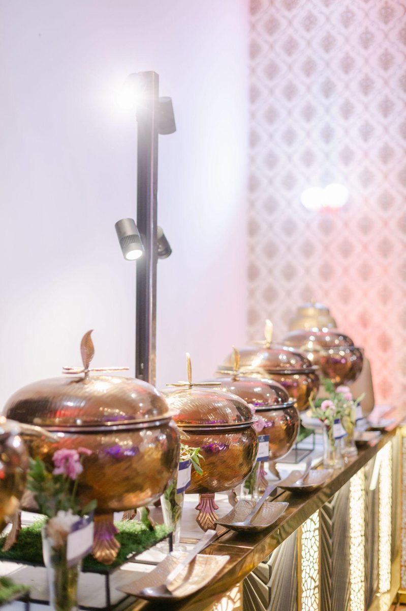 Biryani House catering table setup