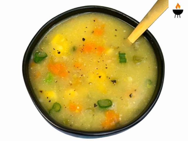 Cream Of Veg Sweet Corn Soup.