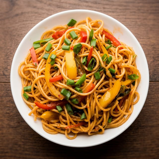 Schezwan Veg Noodles.