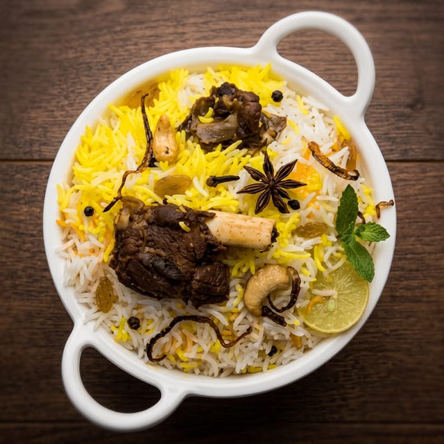 Goat Biryani Bucket.