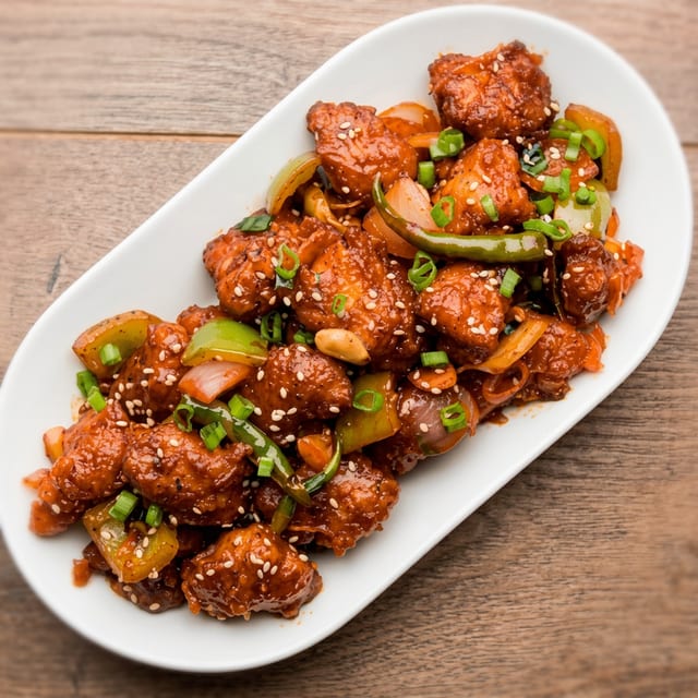 Chicken Manchurian.