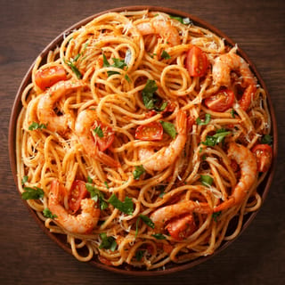 Schezwan Shrimp Hakka Noodles